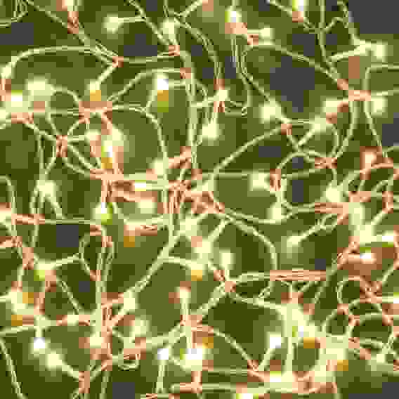 Гирлянда эл. вьюн 10м, 120LED, цветной диод, шампань, 8 реж., ПВХ прозрачный, 220В СНОУ БУМ