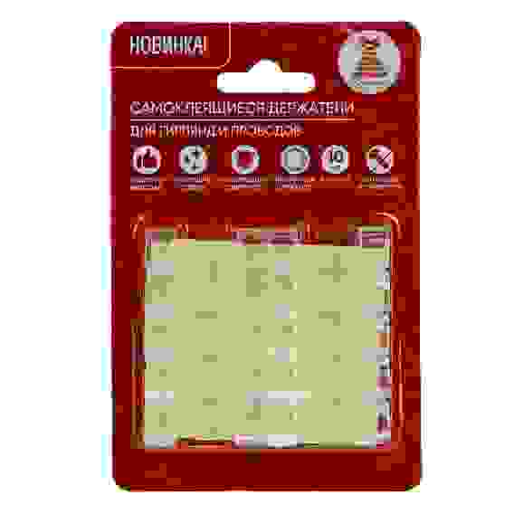 Держатели для гирлянд и проводов, самоклеящиеся, 10шт, 22х8мм, d4мм, ABS СНОУ БУМ