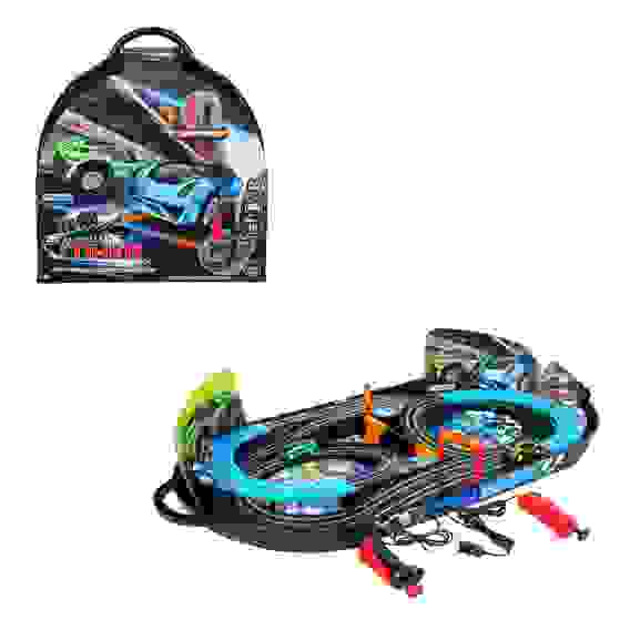 Автотрек на пульте управления \"Большие гонки\" электропитание, свет, PP, ABS, 42х47,5х8,5см ИГРОЛЕНД