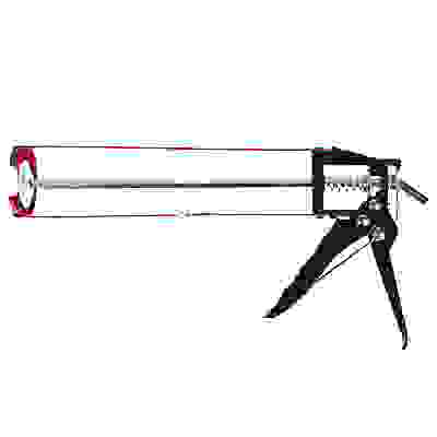 Пистолет усиленный для герметика с мет. фиксатором 225мм скелетный HEADMAN