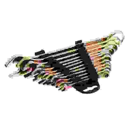 Набор ключей рожково-накидных, 12 предм., 6-22мм, желтый цинк, ЕРМАК