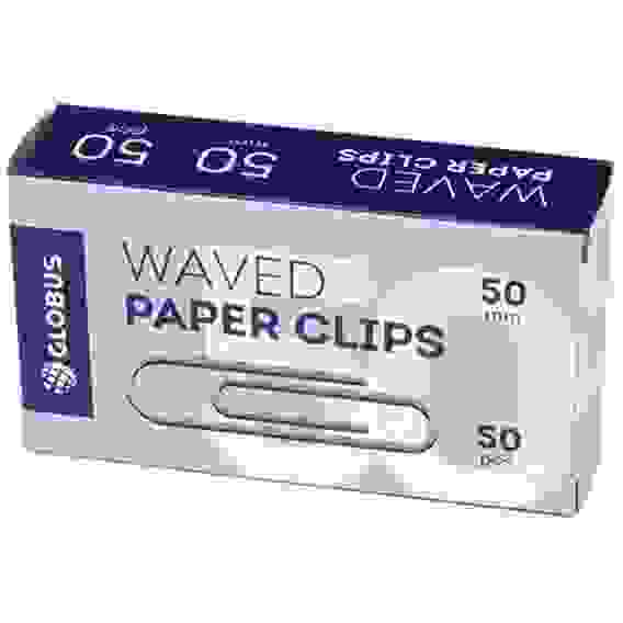 Скрепки 50мм, Globus, 50шт., гофрированные, карт. упаковка