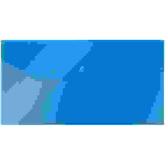 Папка-конверт на кнопке OfficeSpace С6 (135*250мм), 150мкм, полупрозрачная, синяя