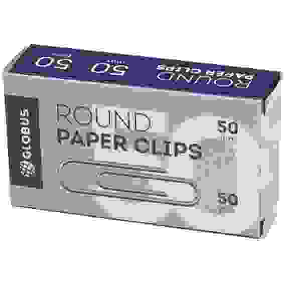 Скрепки 50мм, Globus, 50шт., карт. упаковка