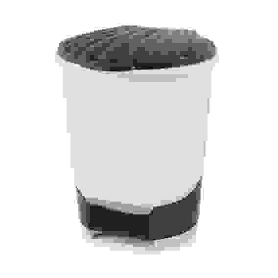 Ведро для мусора 10л (с педалью)(сл.кость)