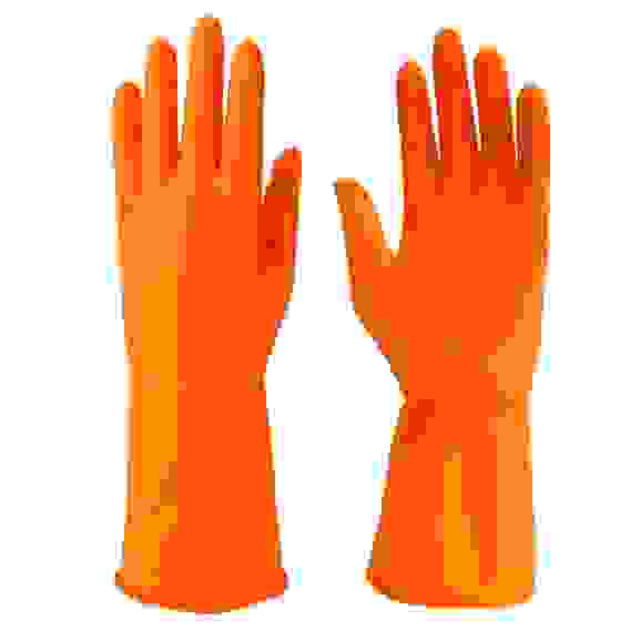 Перчатки резиновые спец. для уборки оранжевые M VETTA