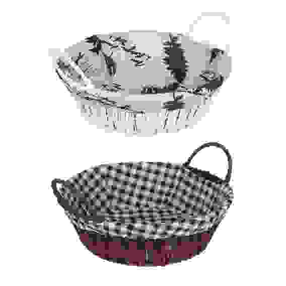 Корзинка плетенная "Амелия" 24x24x8см, 2 дизайна VETTA