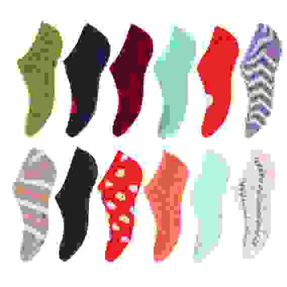 Носки-антизаносы женские &quot;травка&quot;, р.23-25, 97% полиэфир, 3% эластан GALANTE