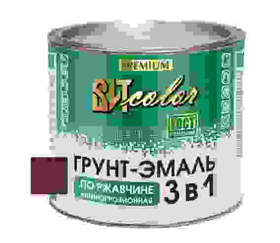 Грунт-эмаль по ржавчине ВИТ color 5кг шоколад