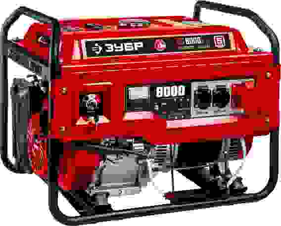 Генератор бензиновый ЗУБР СБ-8000Е-3, 8кВт, 220В/380В, 4-х такт, 25л электростартер