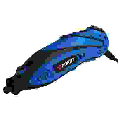 Гравер РОКОТ Г-160, 160Вт, цанга 2,2-3,2мм, рег.об, набор акссесуаров 40 предм, кейс