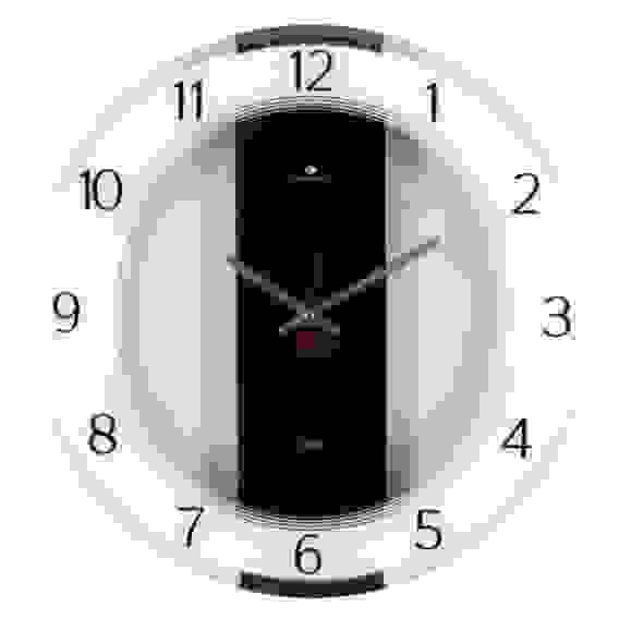 Часы настенные круг со вставками d=34 см, корпус прозрачный &quot;Классика&quot;