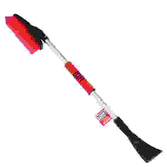 Щетка для уборки снега с распушенной щетиной 88-118см, телескопическая NG