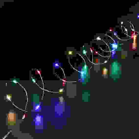 Гирлянда для дома НИТЬ &quot;Роса&quot; 10 м 100 ламп LED, 8 реж,IP-20, Мультицвет