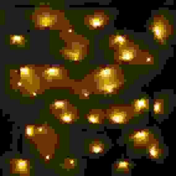 Гирлянда для дома 7,5м 80 ламп LED зелёный пров.,8 реж, IP-20, Теплый белый