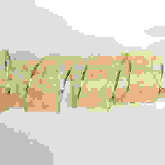 Гирлянда для дома ЛЕНТА ДЕКОРАТИВНАЯ \&quot;Морозные снежинки\&quot; 2м 6см 20LED (на батарейках) золото