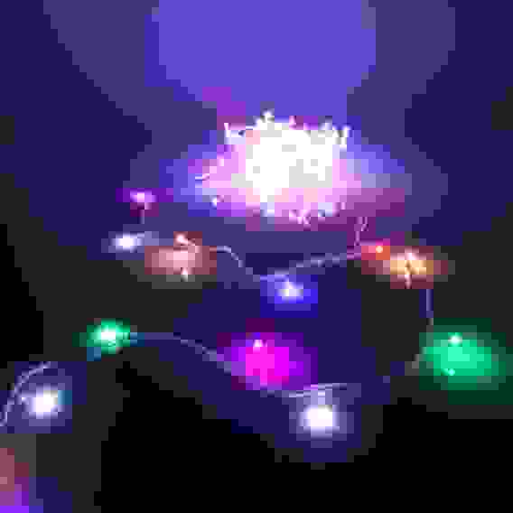 Гирлянда для дома \"Bright light\" 9,5м 100 ламп LED прозрач.пров.,8 реж, IP-20, Мультицвет (возможнос