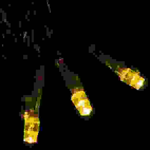 Гирлянда для дома 9,5м 100 ламп LED прозрач.пров.,8 реж, IP-20, Теплый белый (возможность соединени