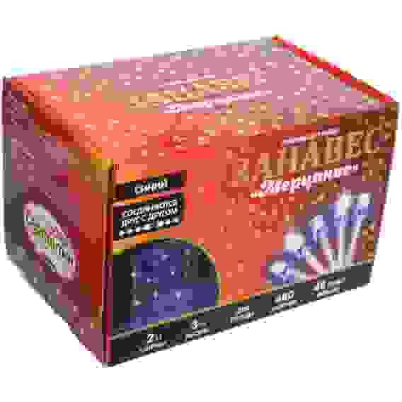 Гирлянда для улицы ЗАНАВЕС \&quot;Мерцание\&quot; ш2* в3,0 м 480 ламп LED, прозрач.пров,1 реж.,IP-54, Синий (воз