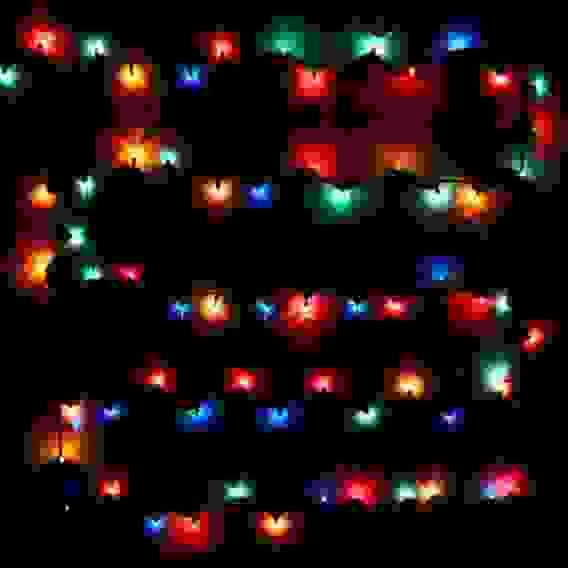 Гирлянда для дома MINI 9м 180 ламп, 8 реж, зеленый провод IP-20, Мультицвет