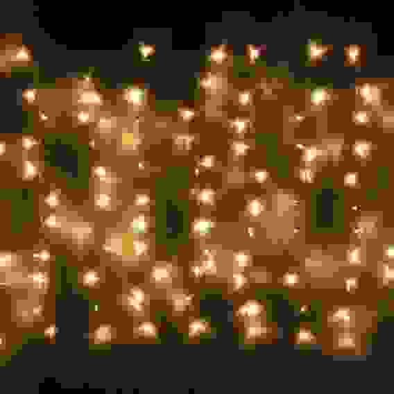 Гирлянда для дома ЗАНАВЕС \"Мерцание\" ш3,0* в2,5 м 480 ламп LED, прозрач.пров, авторежим, IP-20, Тепл