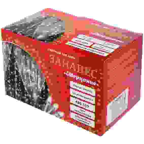 Гирлянда для дома ЗАНАВЕС \"Мерцание\" ш3,0* в2,5 м 480 ламп LED, прозрач.пров, авторежим, IP-20, Тепл