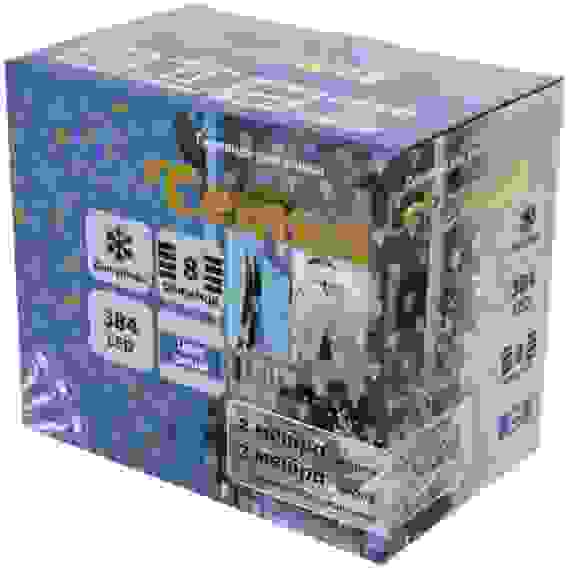 Гирлянда для улицы СЕТКА ш2,0* в3м 384 ламп LED, прозр.пров,8 реж.,IP-54, Синий (возможность соедине