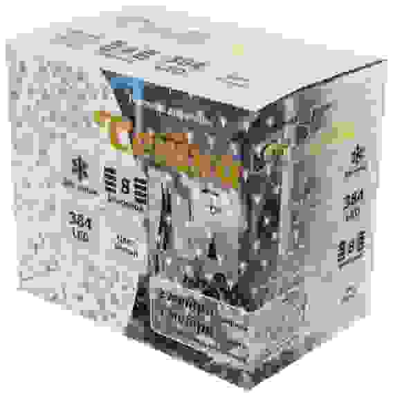 Гирлянда для улицы СЕТКА ш2,0* в3м 384 ламп LED, прозр.пров,8 реж.,IP-54, Белый (возможность соедине