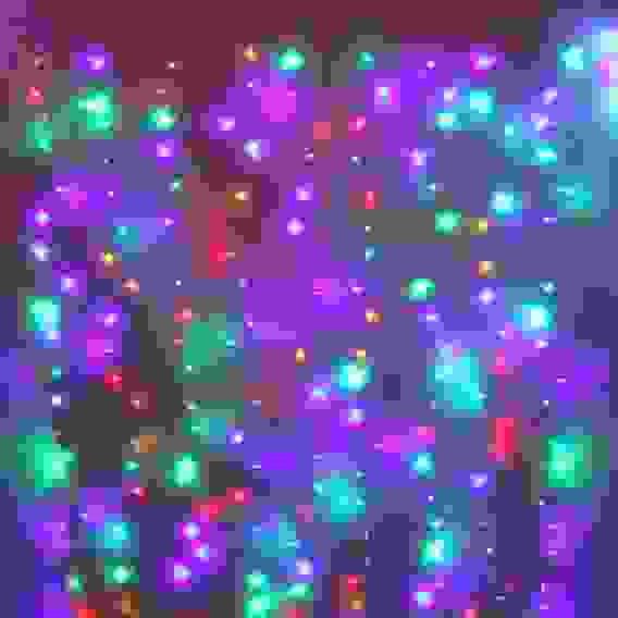 Гирлянда для улицы ЗАНАВЕС &quot;Мерцание&quot; ш2.0* в6.0 м 960 ламп LED, прозрач.пров,1 реж.,IP-54, Мультицв