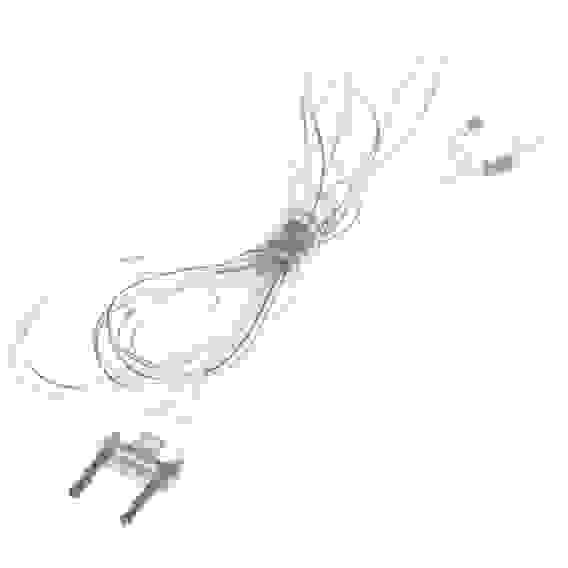 Удлинитель для домашней гирлянды 1,5 м, прозрачный. с маркировкой \"Серпантин\"