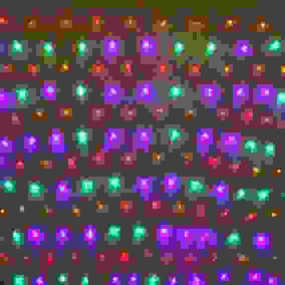 Гирлянда для дома СЕТКА ш2,0* в1,5 м 240 ламп LED, прозр.пров, 8 реж, IP-20, Мультицвет (возможность