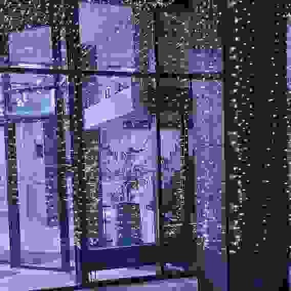 Гирлянда для улицы ЗАНАВЕС "Мерцание" ш2* в3,0 м 480 ламп LED, прозрач.пров,1 реж.,IP-54, Белый (воз