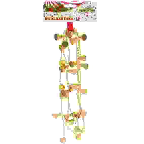 Бусы на ёлку 1,5м "Колокольчики" 2см, Золото