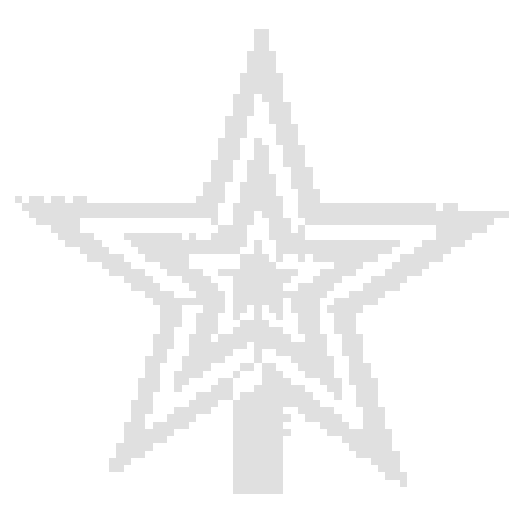 Звезда на ёлку 18 см \"Белый снег\" белый