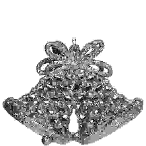 Подвеска \"Колокольчики ажурные\" 10 см, золото