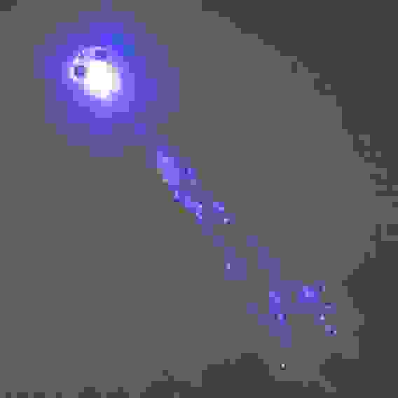 Прядь для волос светящаяся &quot;Богиня ярких красок&quot; , синий