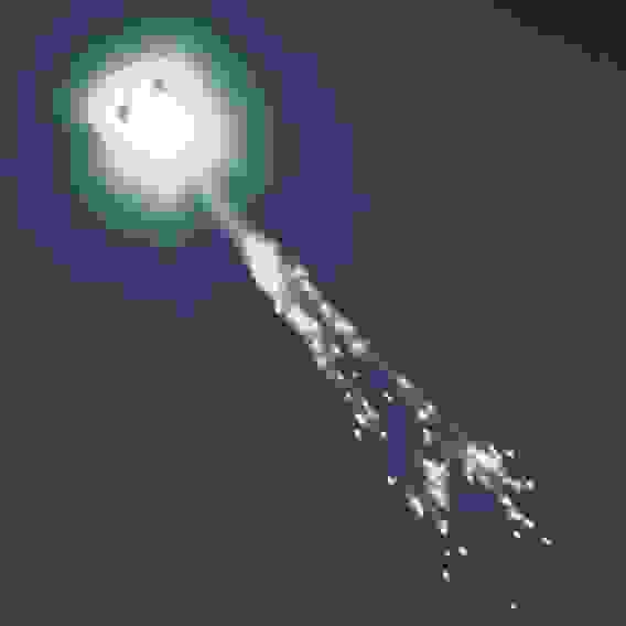 Прядь для волос светящаяся &quot;Богиня ярких красок&quot; , белый