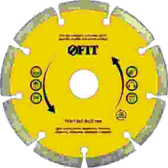 Круг отрезной алмазный, сегментный (сух.резка) 180мм