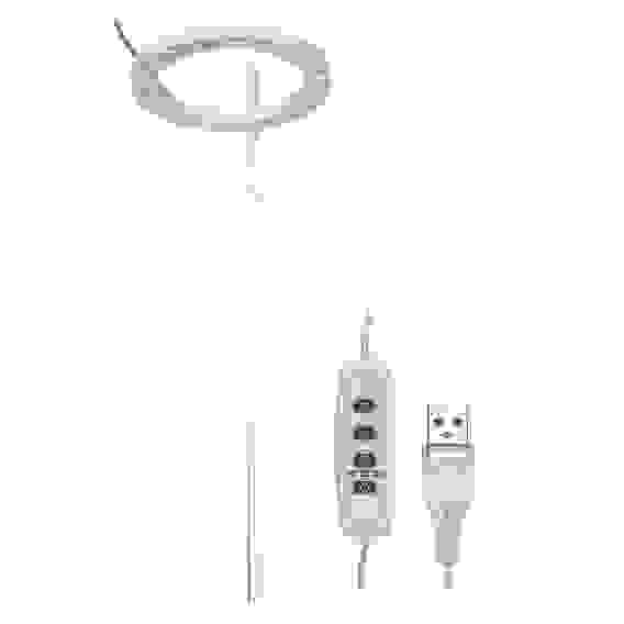 Светильник для растений кольцевой USB с таймером, 20 LED, 9х0.6см, 1.2W, ABS, PC Ультрафиоле INBLOOM