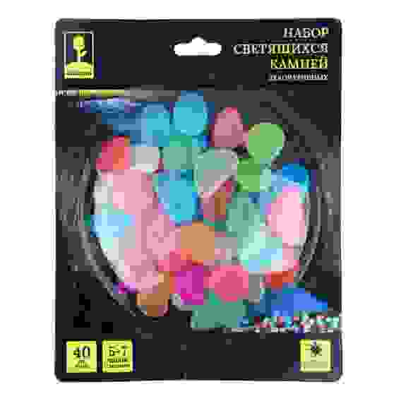 Набор светящихся декоративных камней, 40шт, ПП INBLOOM