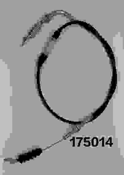 Тросик снегоуборщика L-1230мм, поводок-мет. изгиб, пружина рег. по центру