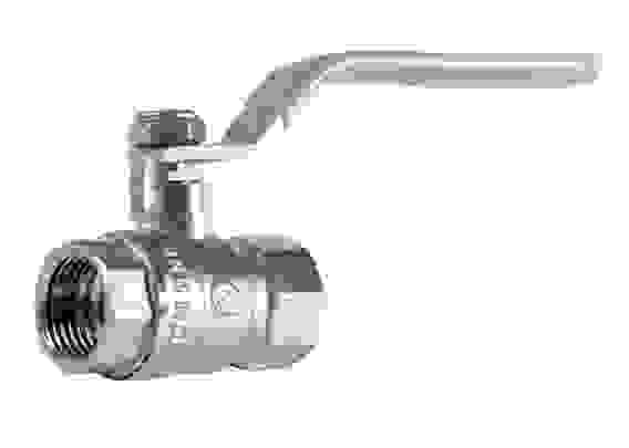 Акция! Кран шар. латунь никелированная вн/вн 3/4 рукоятка ЭкоНом