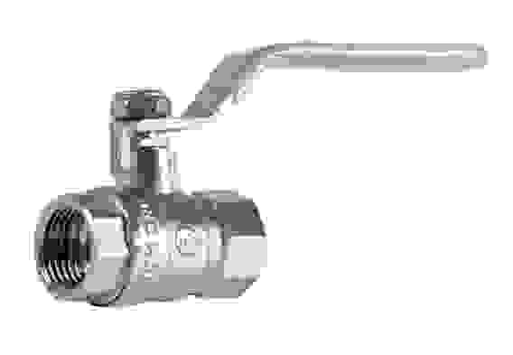 Акция! Кран шар. латунь никелированная вн/вн 1/2 рукоятка ЭкоНом