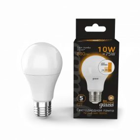 Лампа светодиодная LED 10вт Black A60 Е27,3000K/4100K Gauss
