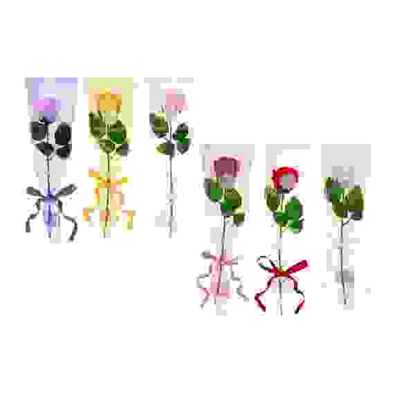 Роза из мыльных лепестков, 42x10 см, 6 цветов LADECOR