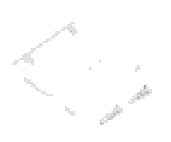 Ручка балконная пласт. АБС белая (2шт)