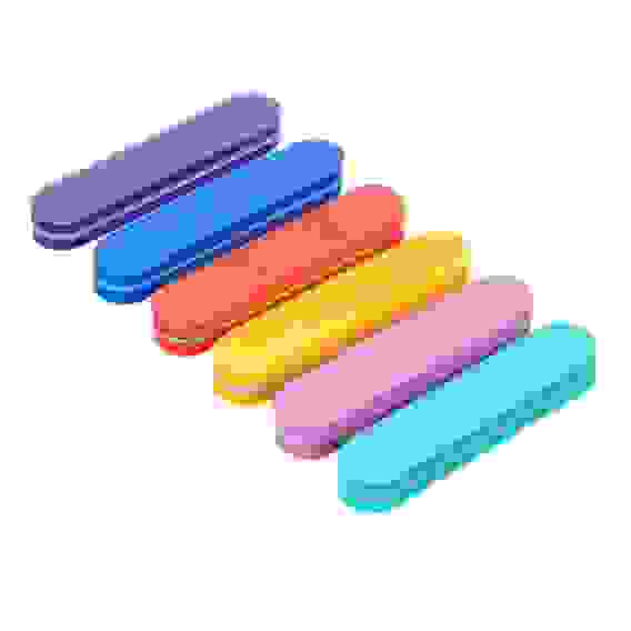 Пилка шлифовальная мини 100/180 грит, ЭВА, 9см, 6 цветов ЮниLook