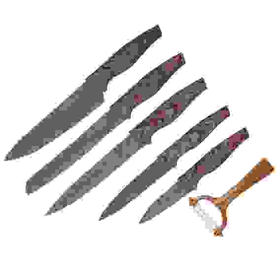 Набор ножей кухонных 6пр, в магнитной коробке SATOSHI Алмаз