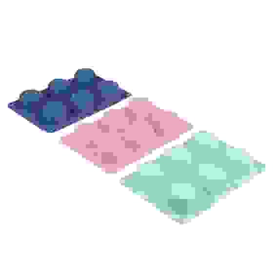 Форма силиконовая 6 ячеек, для булочек, 24,5х16,5x3см, 3 цвета, HS-006D VETTA