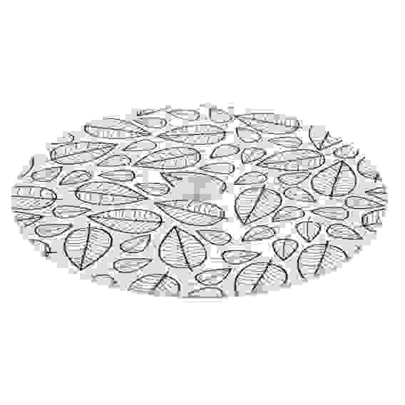 Тортовница вращающаяся, d30см, стекло VETTA Листья